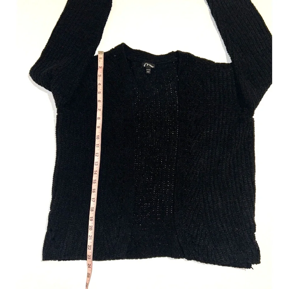 Art Class Girl Long Sleeve Side Tie Rayon T-Shirt Black Size XL (14/16) NEW